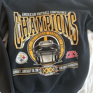 Black Steelers Vintage Champion Sweatshirt
